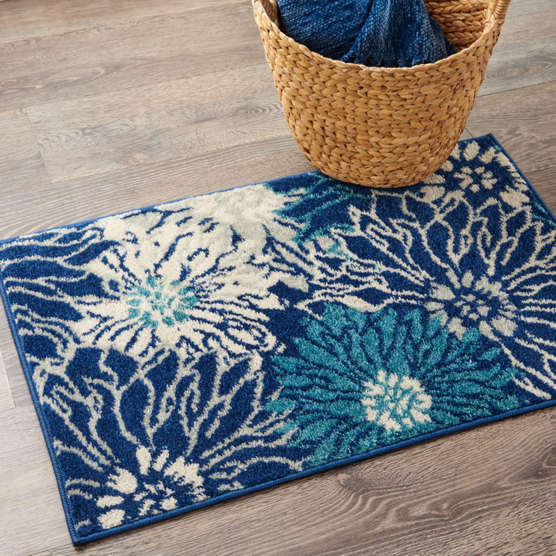 Rhudine Floral Indoor Rug, Rectangle 1'10" x 2'10"