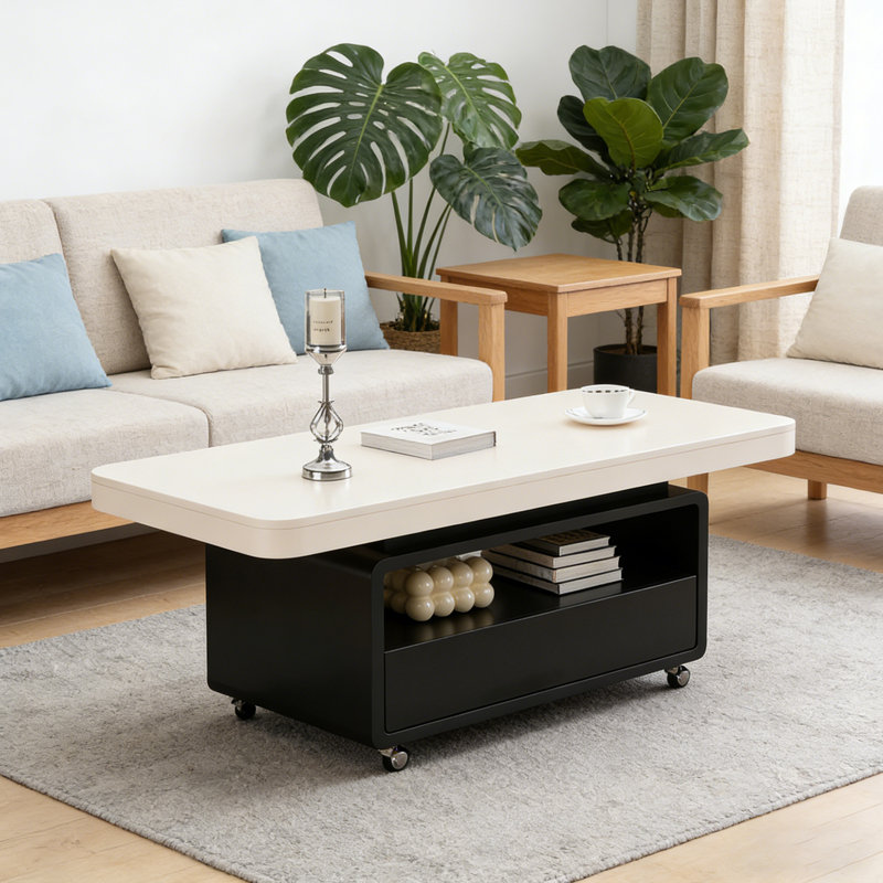 Rockwell, H 16,53 po x L 47,24 po x l 23,62 po, Blanc
