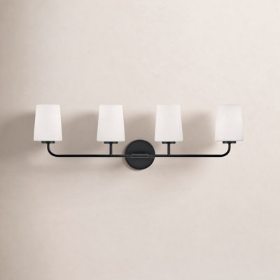 Fitz 4 Light Frosted Dimmable Vanity Light
