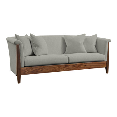 Canapé à accoudoirs roulés avec coussins réversibles de 84 po Walnut Grove