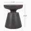 Table d'appoint d'extérieur en béton léger