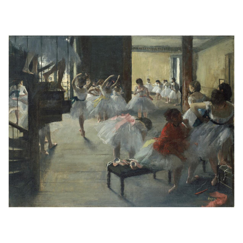 The Dance Class by Edgar Degas - Giclee Print, 22" H x 28" W