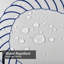 Rideau de douche imperméable nautique bleu marine à 12 crochets-1169449134