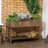 Outsunny 43X18x30in Raised Garden Bed With 8 Pockets And Shelf/ Wooden Elevated Planter Box With Legs To Grow Herbs/ Vegetables/ And Flowers/ Dark Brown