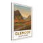 Glencoe, Scotland - Romantic Highlands Travel Poster Celebrating The Glen And Mountains. Giclee Print On Wrapped Canvas. Wall Art, Home Decor - Regions & Scenic Areas, Scotland - Wrapped Canvas Print-246711261