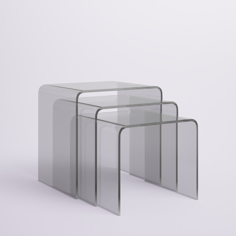 Tables gigognes Betty, Transparent