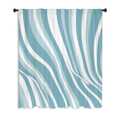 Rideau transparent en polyester Helprin