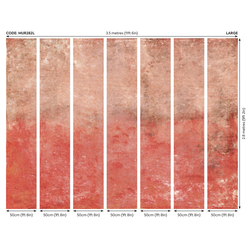 Bartonville Matte Wall Mural, 280cm L x 350cm W