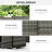 Outsunny Outdoor Towel Rack & Pool Toy Cabinet