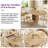 47"-63" Extendable Round/Oval Dining Table for 4-8, Pedestal Base with 2-Tier Dust-Proof Storage Shelf, Space-Saving Wood Dining Table-1531137083
