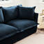 Bleu sans: coussin en mousse épaisse et construction pour une stabilité sans accoudoirs - bleu: housses amovibles Natural Design A Hygienic Home