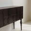 Table buffet française à motif géométrique