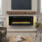 5.05 Inch Wide Electric Fireplace - 1400W Heating, 4 Backlight Colors, Adjustable Brightness, Table Top/Wall Mounted 20.61 High Curved 5000 /H Heat, Multi Color Flame, Remote Control, /Ul , Wall