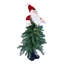 Sapin de Noël Fraser Hill Farm de 90 cm (3 pi) pré-illuminé avec décoration du Père Noël et DEL blanc chaud