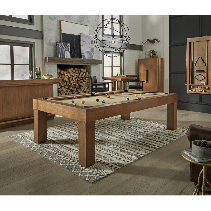 Table de billard Alta (noyer brossé), Noyer brossé