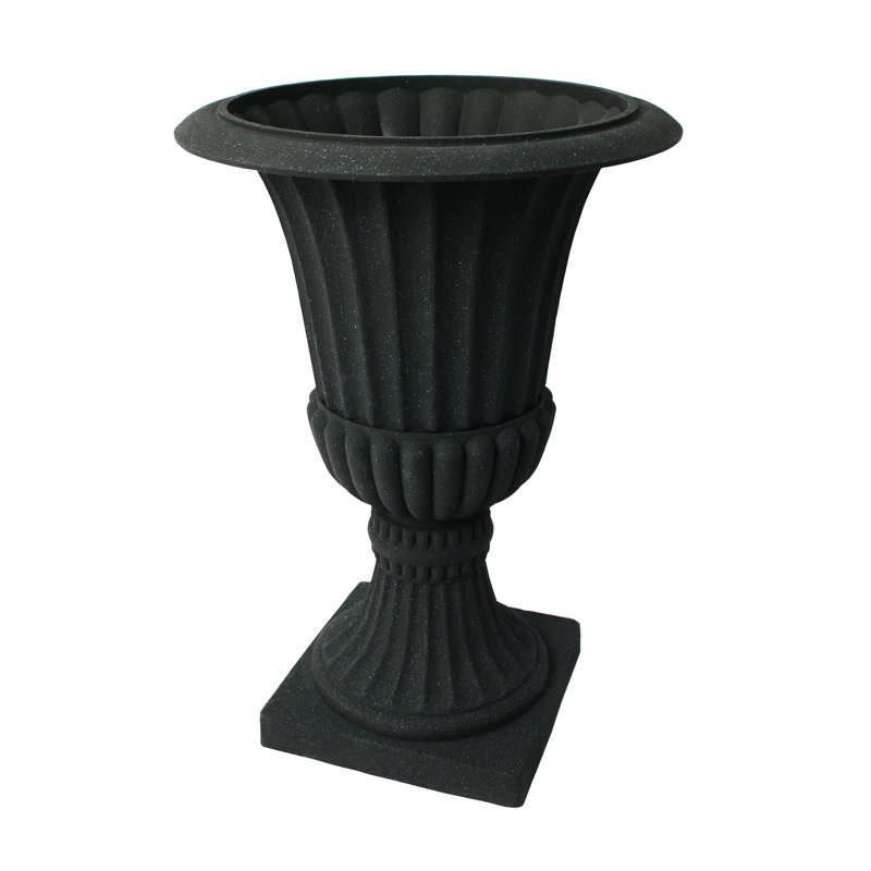 Bayliff Classic Urn Planter, Black, 30" H x 21.25" W x 21.25" D