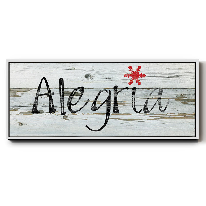 Toile encadrée Alegria, H 24 po x l 60 po