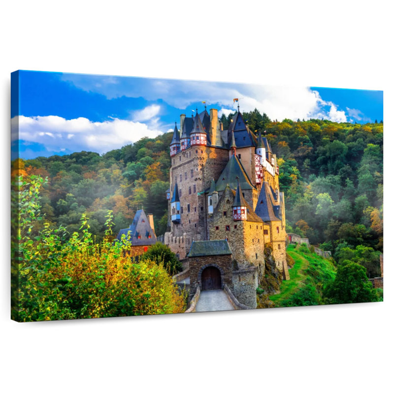 Lilie, château médiéval allemand, H 20 po x l 30 po