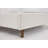 Hayden Upholstered Wingback Bed Size / Tall 54" Headboard Upholstered Queen Bed / Without Wooden Slats / Box Spring Request / Textured Ivory Canvas / Elegant Simplicity / Easy Assembly-347475626