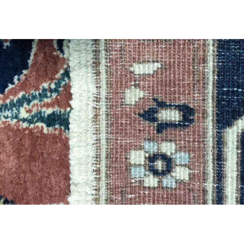 Hand-Knotted High-Quality Orange Area Rug
