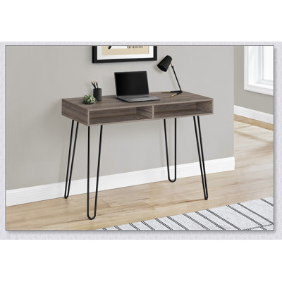 Contemporary Computer Desk with Storage Drawers, Ideal for Home Office and Laptop Setup, Left or Right Configuration