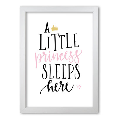 A Little Princess Sleeps Here - Print