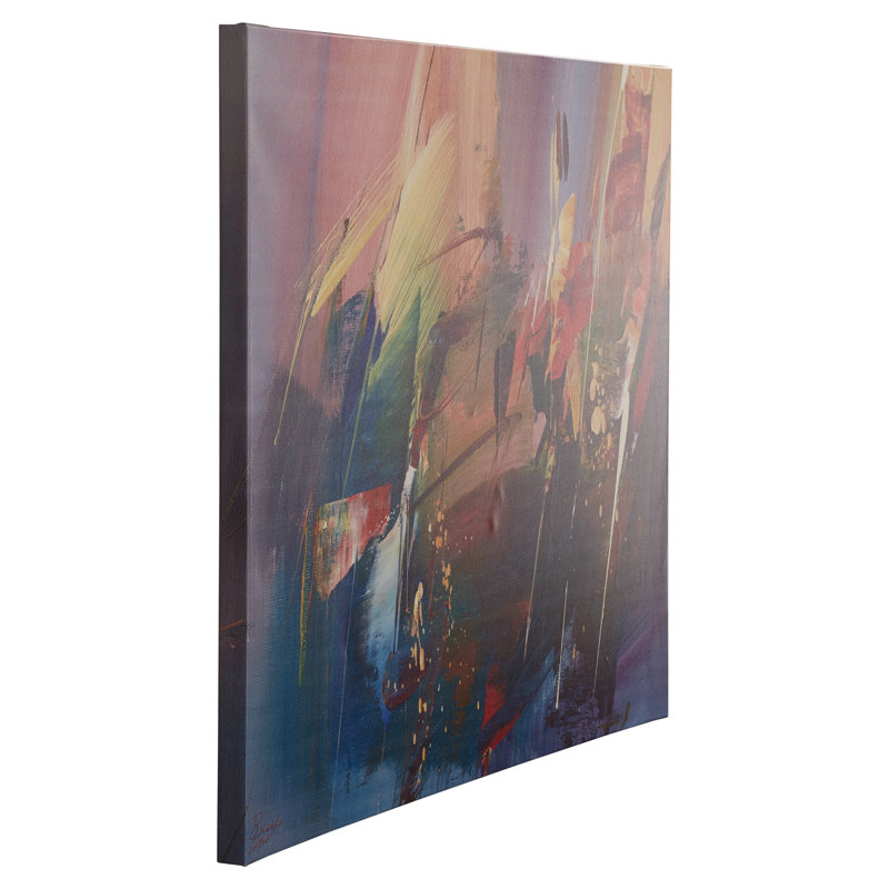 «Rayan» par Ricardo Tapia, reproduction sur toile, Pas de tapis, Toile tendue, H 35 po x l 47 po x P 2 po