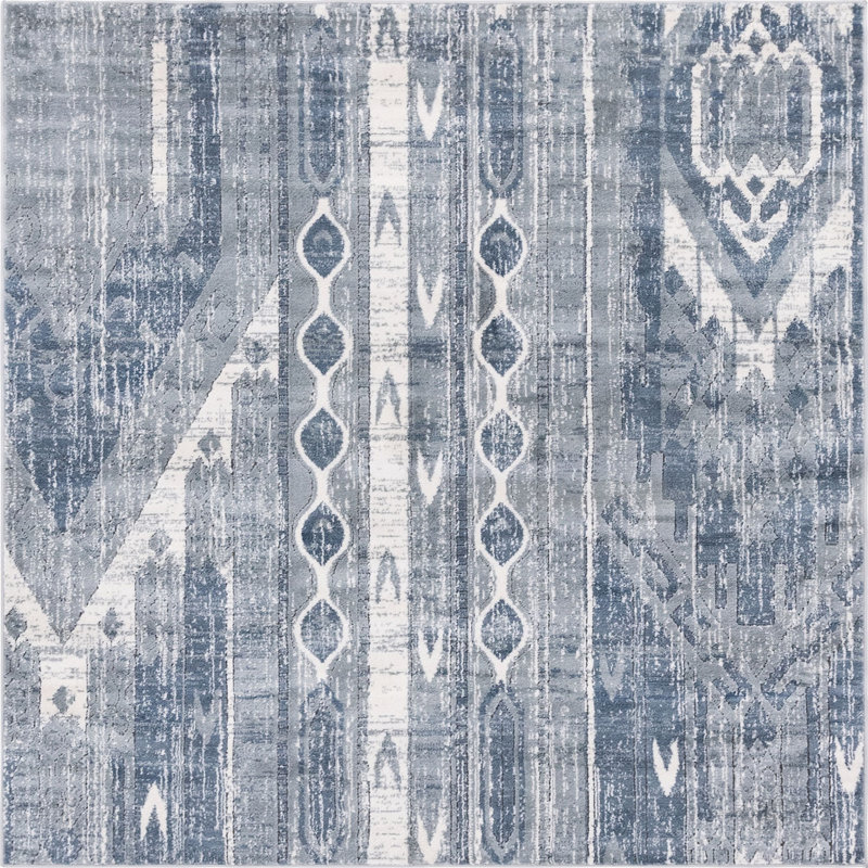 Wenden Ikat Indoor Rug, Square 8'