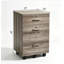 Classeur mobile à 3 tiroirs verrouillables, meuble de rangement de bureau à roulettes aspect bois pour bureau à domicile