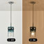Luminaire suspendu pour îlot de cuisine 1 lumière Levona, verre d'eau bleu dégradé soufflé à la main, réglable en hauteur (finition chromée)-613973668-621160029
