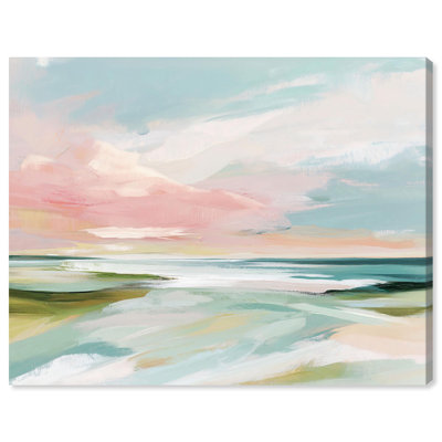 Misty Shoreline Dream II Canvas Print Coastal Art by Art Remedy