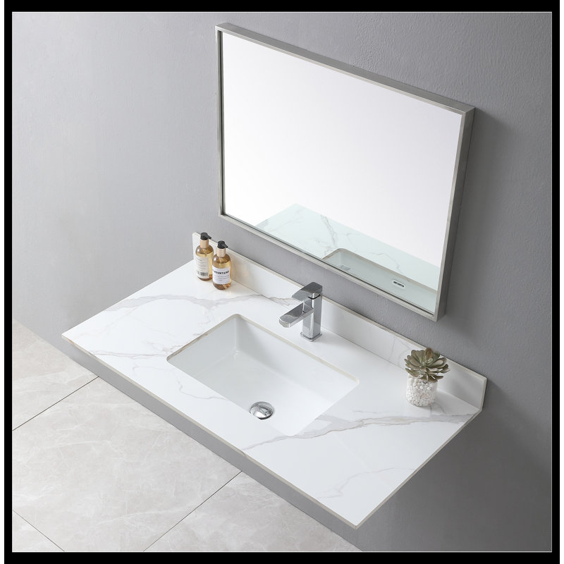 Dessus de meuble-lavabo 43 po Montary, Blanc