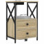 Bedside Cabinet With Charging Station With Drawer-1999001554