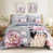 Motif floraux gris