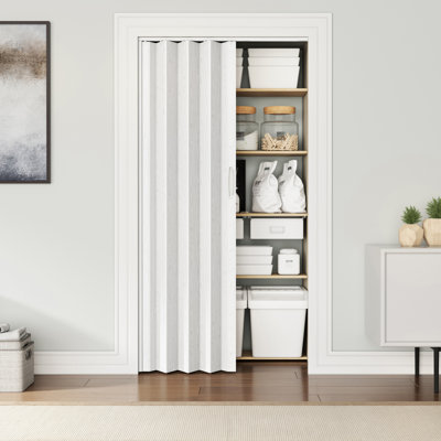 Portes accordéon pliables en PVC 48 po Studio Series, blanc