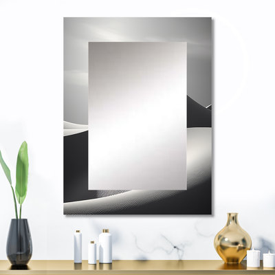 Saharas Silence, photographie - miroir décoratif du désert, grand miroir mural global, impression d'art en métal