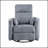 Gray Corduroy Fabric Swivel Glider Recliner, Plush Comfort And Modern Style For Living Room Furniture-1991981143