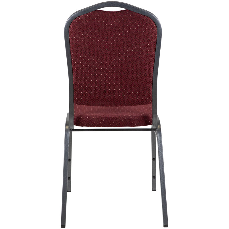 Chaise de banquet empilable en acier, Rouge