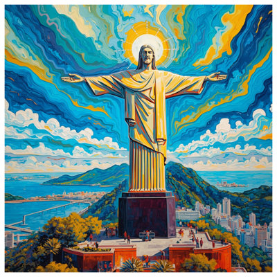 Couvre-lit matelassé Christ The Redeemer
