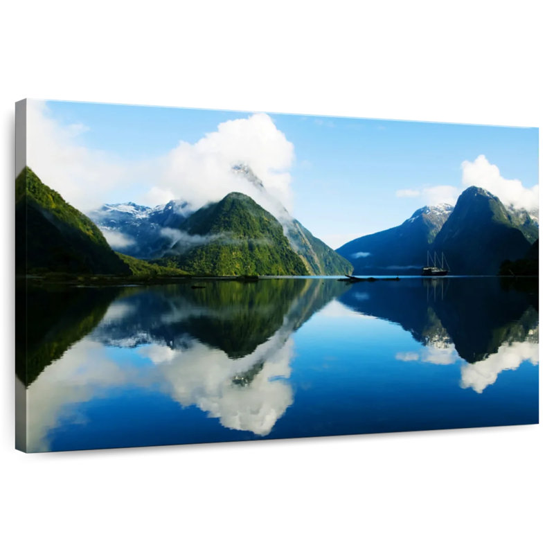 Nicci Clouded Milford Sound, 34" H x 51" W