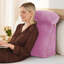 Coussin de lecture réglable pour lit et canapé - Coussin de dossier avec housse en velours de cristal amovible-117499013
