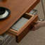 Table basse ovale en acier inoxydable