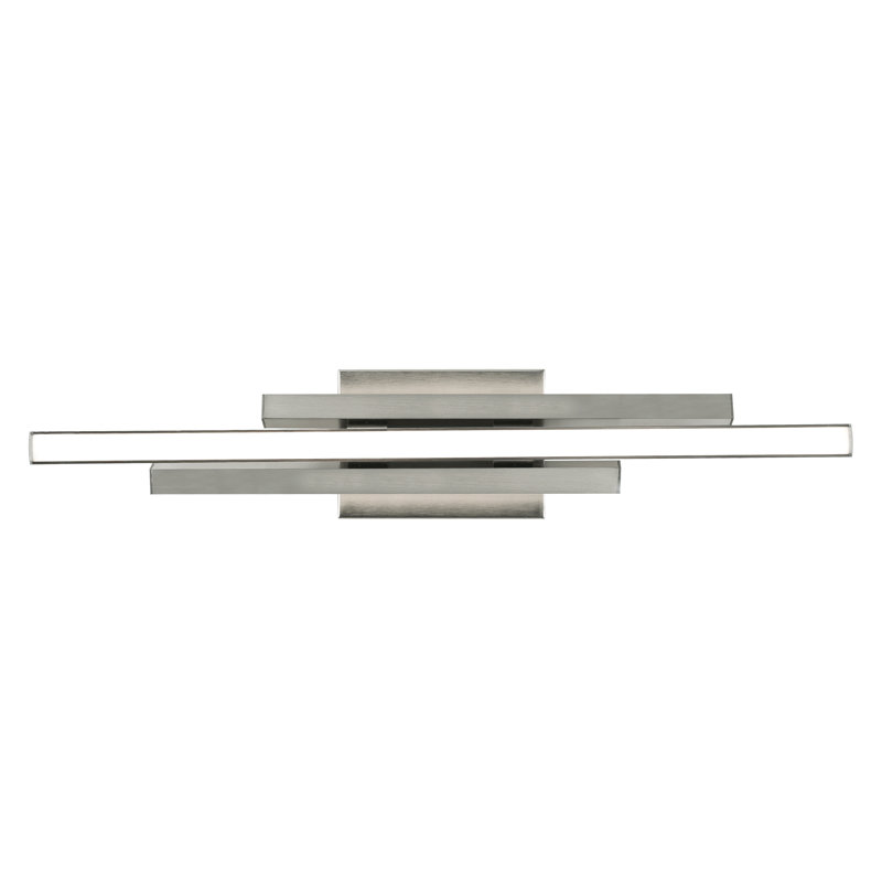 Adalbert 3 - Light Dimmable LED Bath Bar, Satin Nickel
