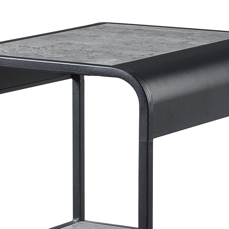 Sled End Table, 21.5" H x 15.6" W x 18.4" D