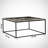 Modern Oak Coffee Table with Metal Legs, 29.5 x 16.9 x 29.5 inches | 100% Melamine Coated Particle Board, 0.7 inches Thick, Electrostatic Powder Coated Legs | Stylish Industrial Design for Living Room & Lounge-42524722