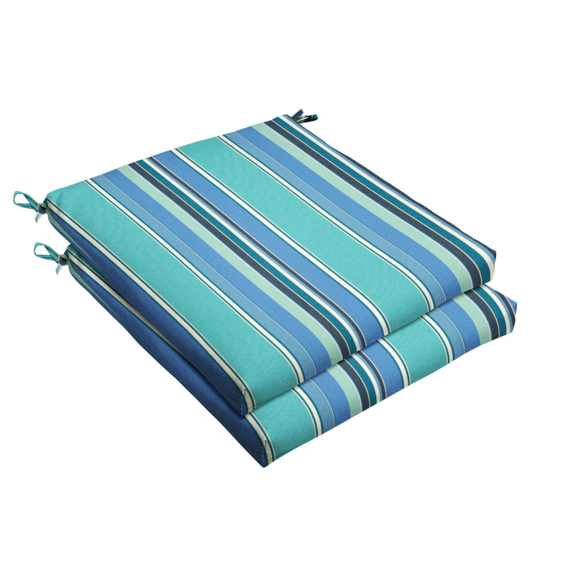 Coussin de chaise Sunbrella, Harwood Crimson rayé, L 19 po x P 19 po
