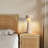 Luxury Travertine Stone Bedside Table Lamp
