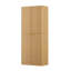 Armoire de rangement en bois cannelé de 72 po de hauteur avec portes, 6 tablettes de porte, organisateur, armoire polyvalente pour la cuisine, la salle à manger, l 30 po x P 15,75 po x H 72 po.-1082139744