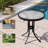 Round Patio Side Table, All-Weather Outdoor Coffee Table End Table with Powder Coated Frame, Small Outdoor Table for Deck Backyard Garden Pool Lawn Porch-552507191-552507186