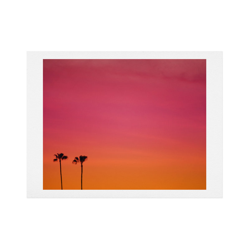 « los angeles coucher de soleil », impression, H 8 po x l 10 po x P 1 po